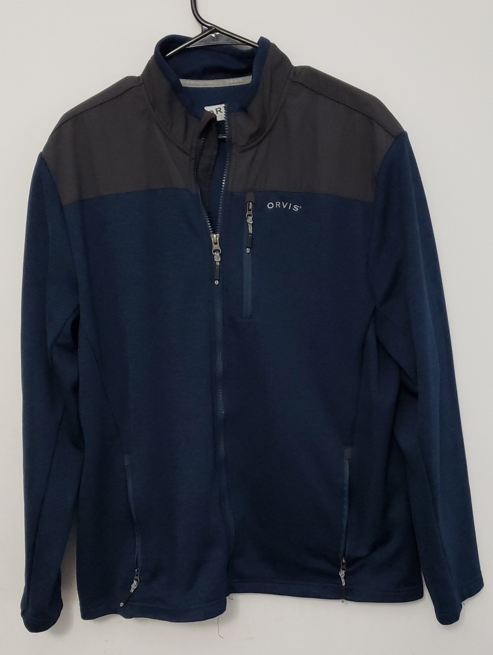 Orvis Men’s Navy and Charcoal Full-Zip Jacket